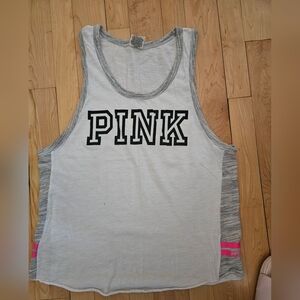 PINK Gray Tank Top